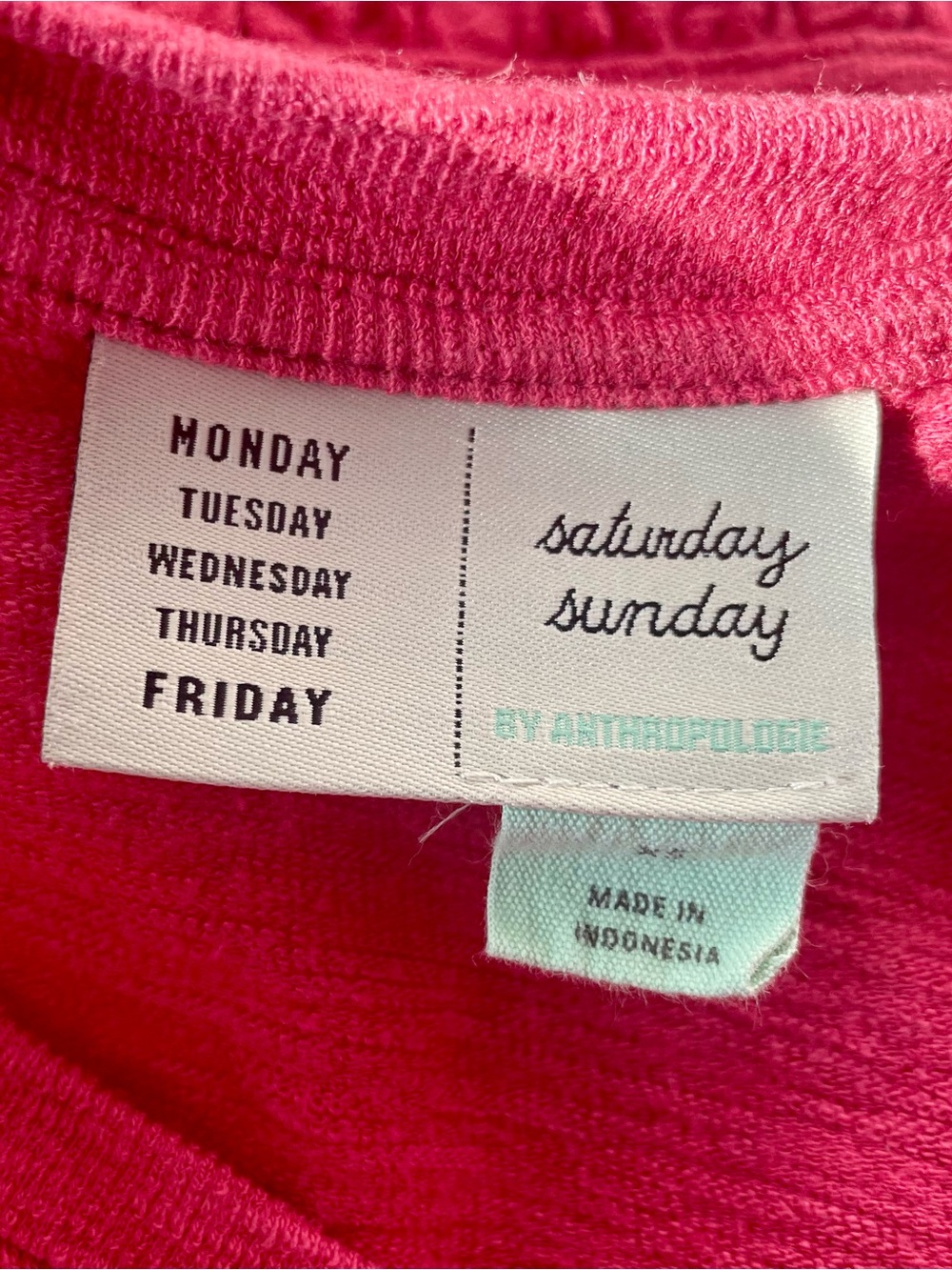 Anthropologie Red Short Sleeve Tiered Dress - Picture 6 of 7
